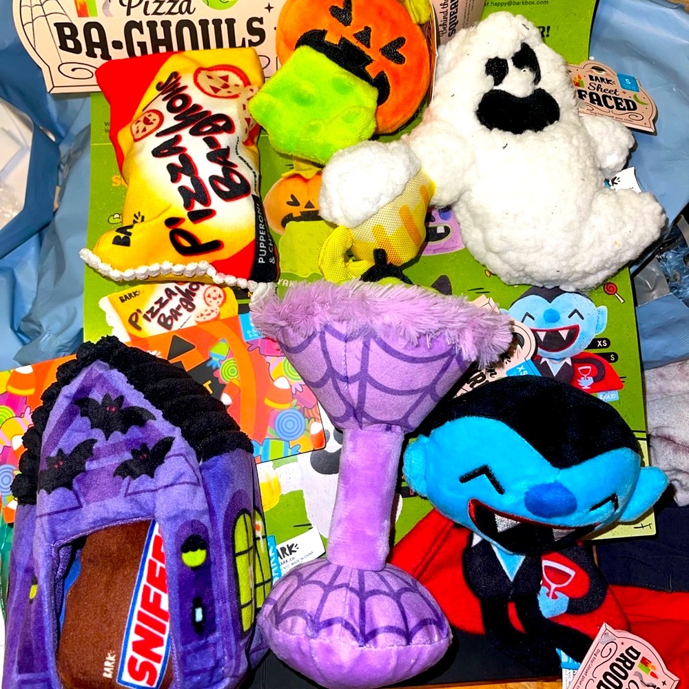 Bark Box Halloween Toy Bundle / XS-S / New / 6 Toys